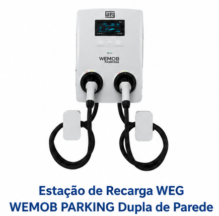 Estação de Recarga WEG WEMOB PARKING Dupla de Parede